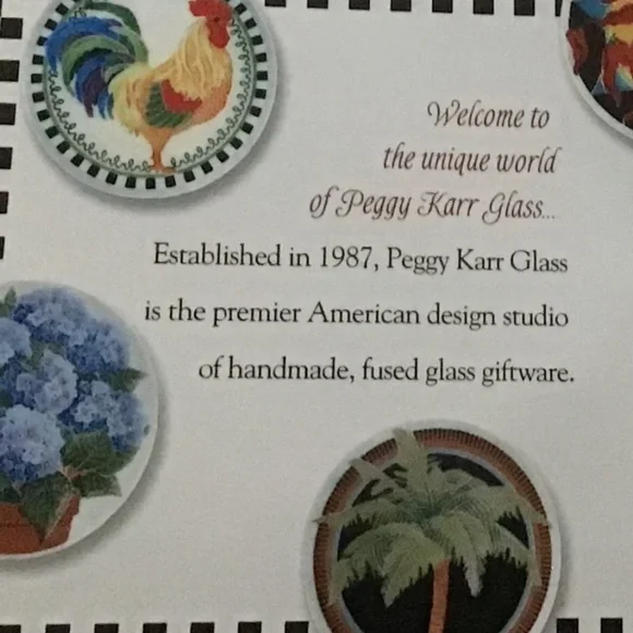 Vintage RARE SIGNED Peggy Karr Flamingo Plate - Picture 9 of 11